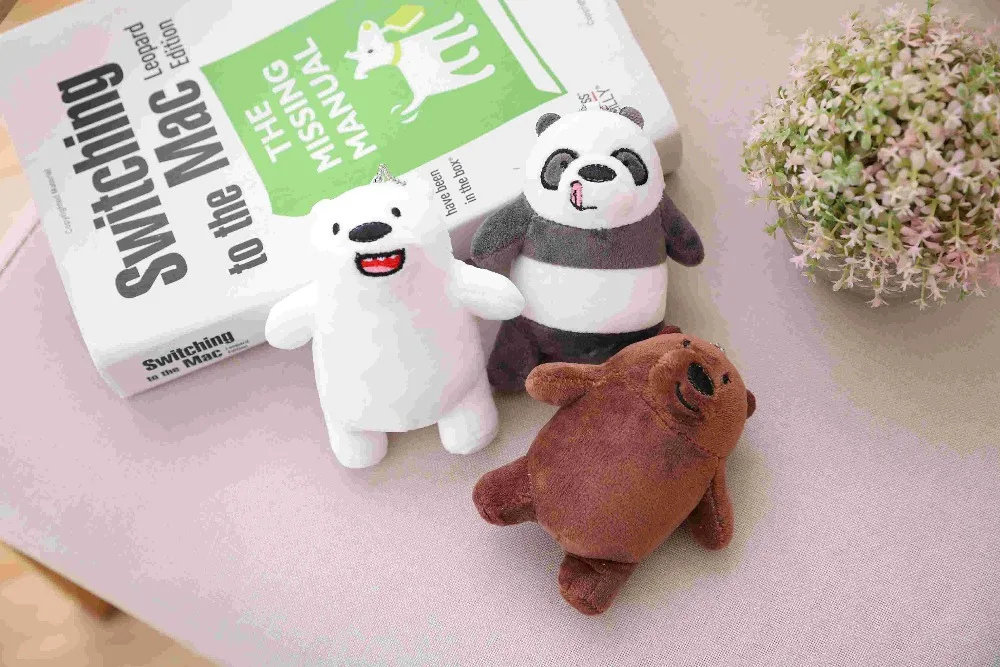 Kawaii мы вся правда о медведях подвеска с мягкой игрушкой Носки с рисунком медведя из мультика мягкие гризли белый медведь серого цвета с изображением белого медведя, брелок в форме куклы для детей подарок на день рождения