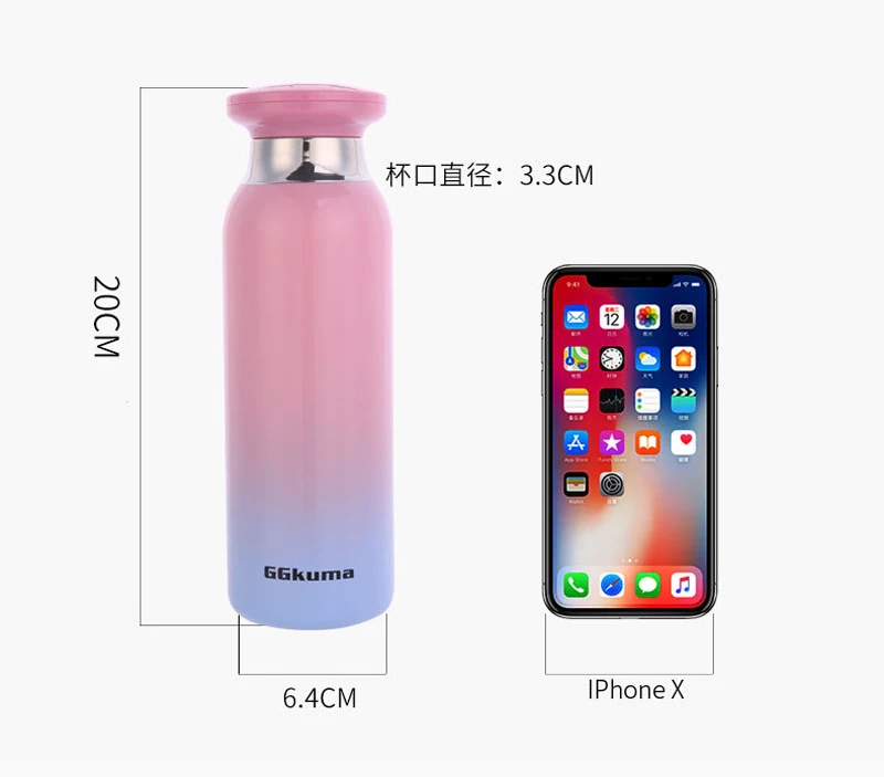 Короткие вакуумные фляжки кружки из нержавеющей стали портативные бутылки для