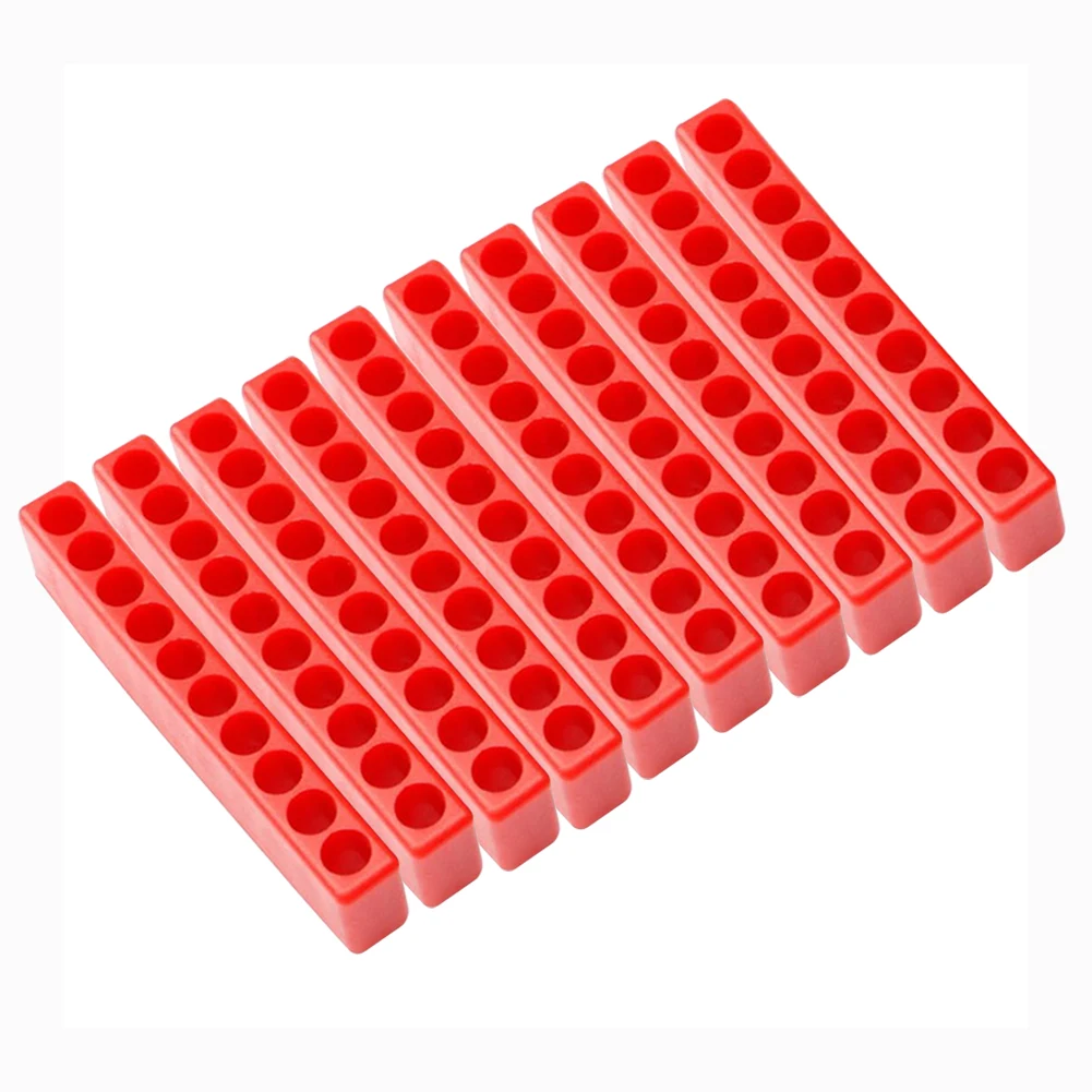 

1/4\" Screwdriver bit holders Hex Screwdriver Plastic Storage 85*15*8mm
