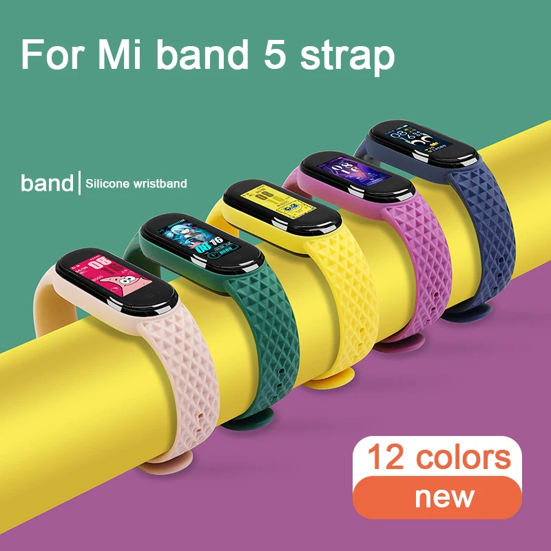 

Ремешок для Mi Band 5, сменный силиконовый ремешок для xiaomi my band 5