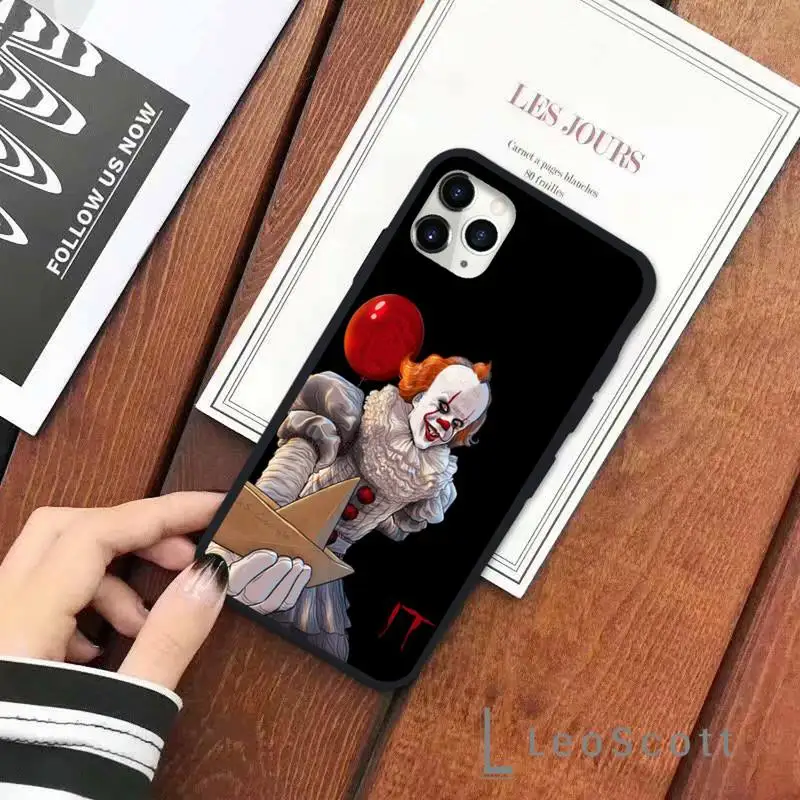 

horror Pennywise movie cool design Phone Case for iPhone 11 12 pro XS MAX 8 7 6 6S Plus X 5S SE 2020 XR Soft silicone cover fund