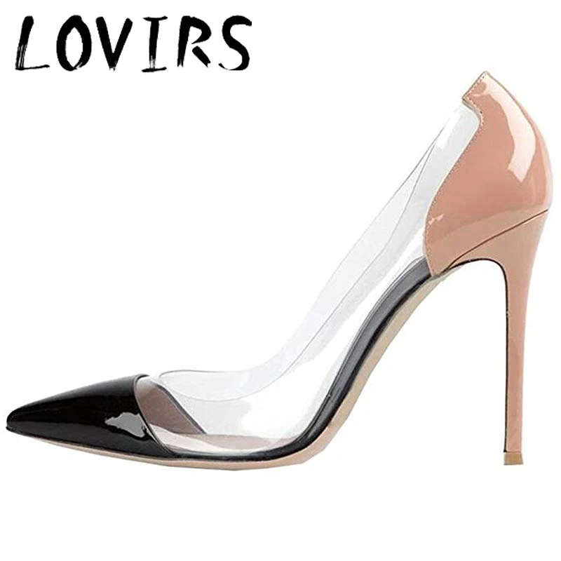 LOVIRS женские пикантные туфли на высоком каблуке туфли-лодочки шпильке с открытым