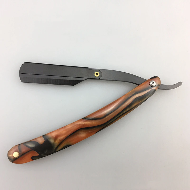

5pcs ABS Handle Classic Safety Straight Razor Fit Half Piece Double Edge Razor Blade Hand Made Hair Trimmer Shaving Knife G0121