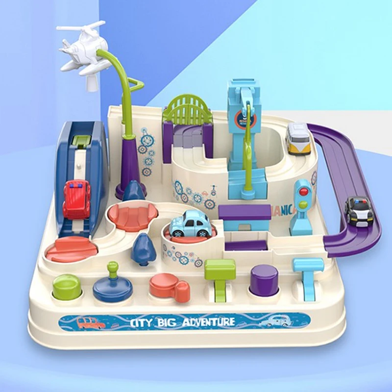

Children Racing Rail Car Track Car Adventure Game Brain Game Mechanical Interactive Train Toy Racing Educational Toys