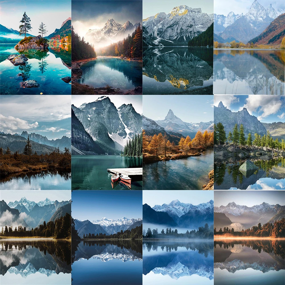 

Full Round Drill DIY 5D Diamond Landscape Painting Home Decor Cross Stitch Embroidery Patterns Mosaic Sky Pictures Wall Sticker