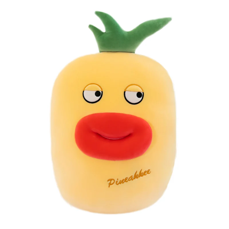 

Strawberry Pineapple Carrot Avocado Funny Fruit Plush Toy Pillow Full Filling Animal Fruit Stuffed Cushion for Birthday Gifts