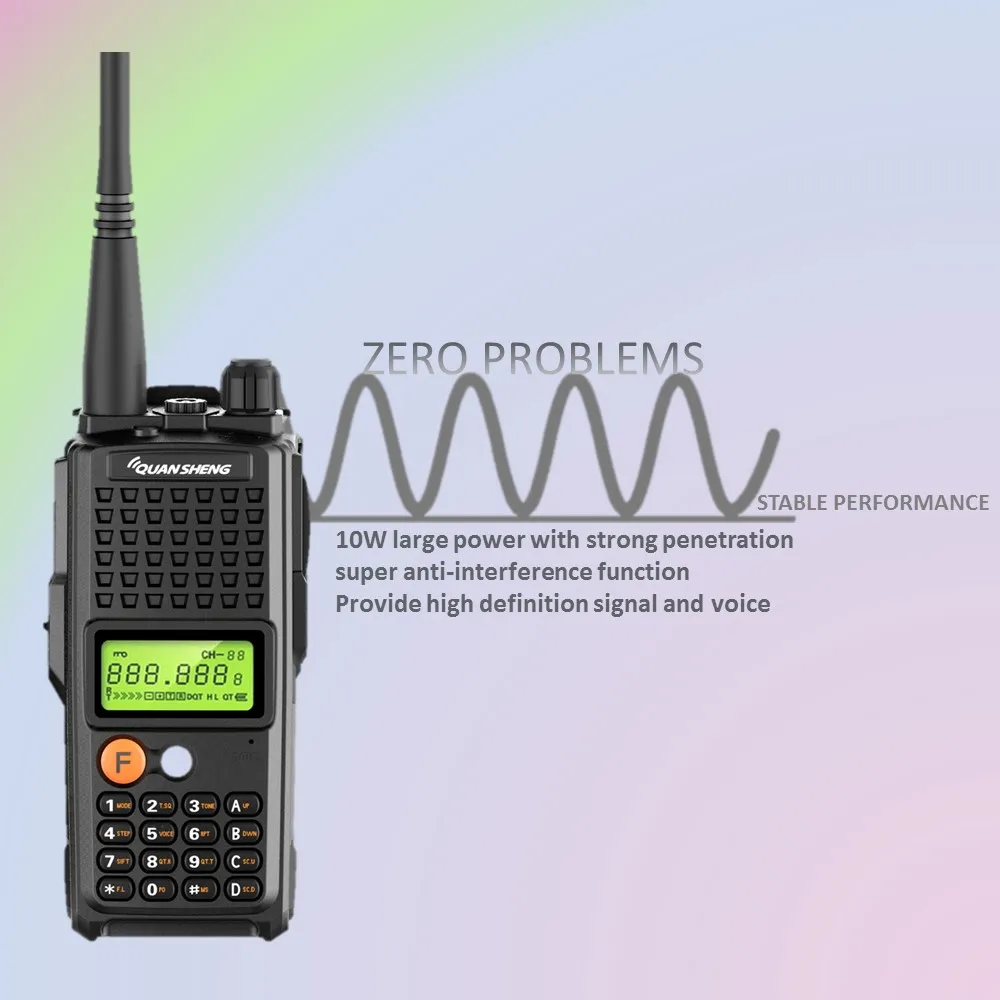 Quansheng иди и болтай Walkie Talkie S дальний Ham радио станций UHF КВ трансиверы CB Communicador TG K10AT
