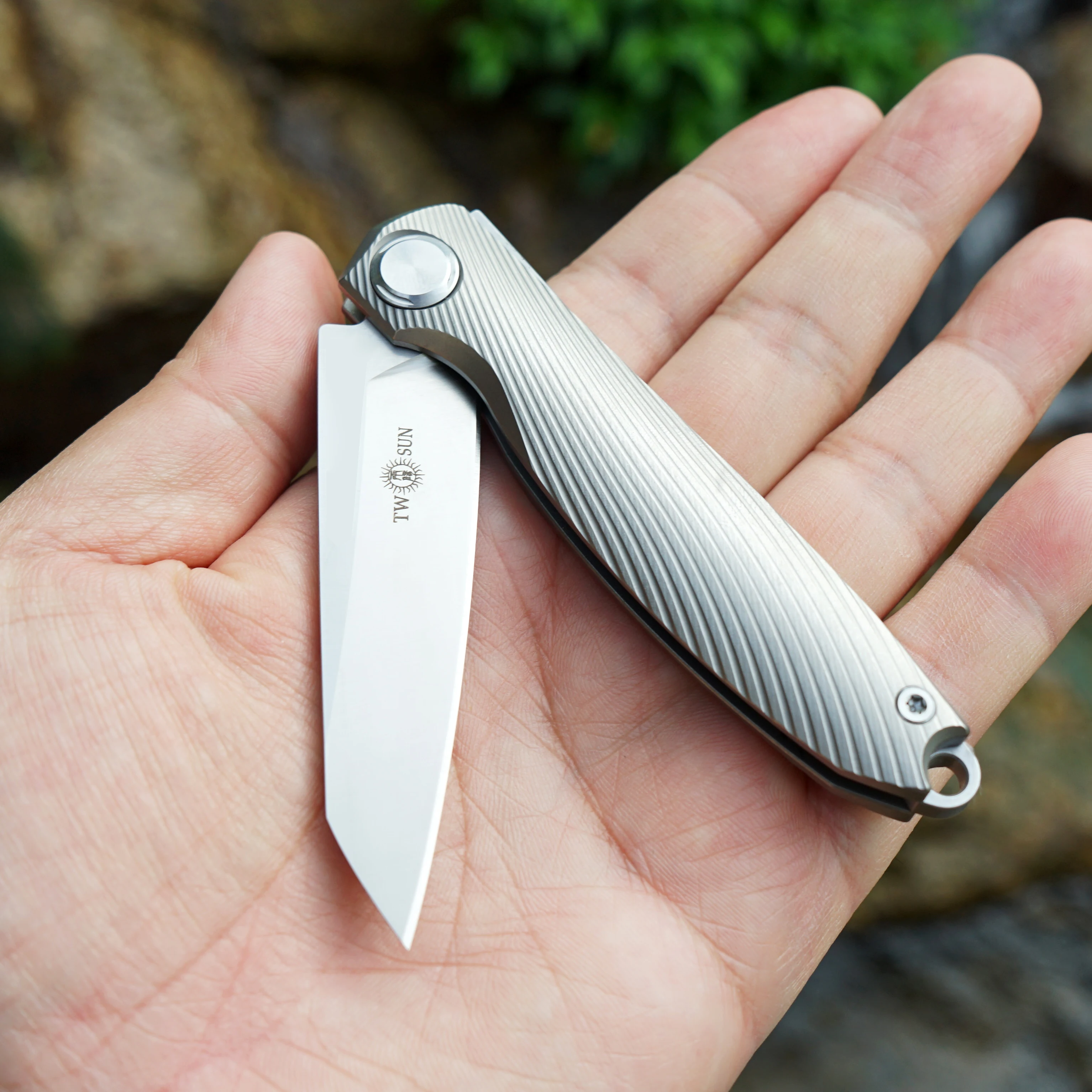 TwoSun m390 складной карманный нож Походный нож охотничий нож Открытый походный инструмент для выживания EDC титановый скользящий нож TS90