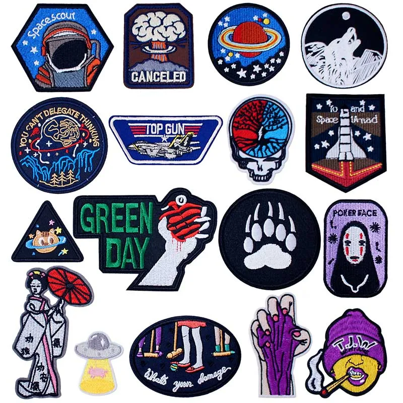 Астронавт мозг ручная работа шитье одежды наклейка штамп чтобы изменить реформу