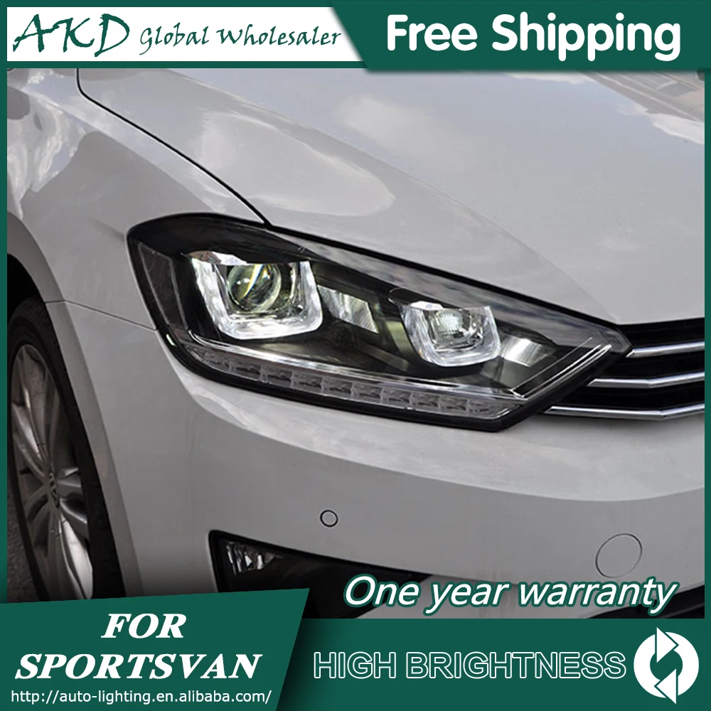 Налобный светильник s для автомобиля VW Golf 7 Sportsvan 2016-2018 Golf7 ДХО светодиодный