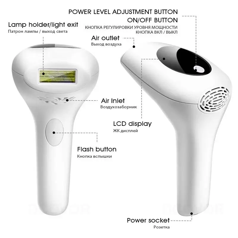 900000 flashes Laser Epilator Photoepilator LCD laser hair removal Household Device Men and Women Facial Private Parts Shaving enlarge