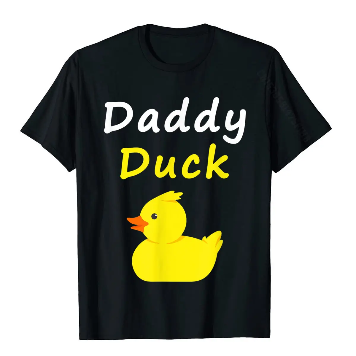 

Daddy Duck Rubber Duck Dad T-Shirt Funny Men's Top T-Shirts Normal T Shirt Cotton Fashionable