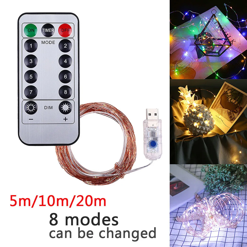 Светодиодная гирлянда с дистанционным управлением сказосветильник светильник