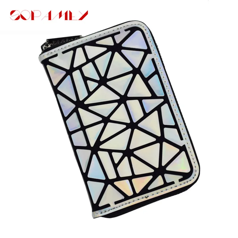 Новый женский короткий кошелек стандартные кошельки в клетку с бриллиантами на