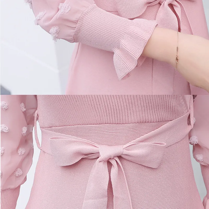 Повседневное платье для беременных Одежда трикотажное Хлопковое