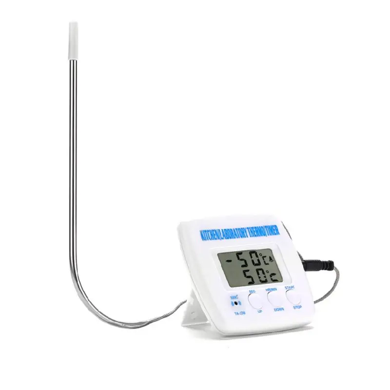

Digital Food Temperature Meter Timer Lcd Display for Cooking Meat BBQ Grill Y98E