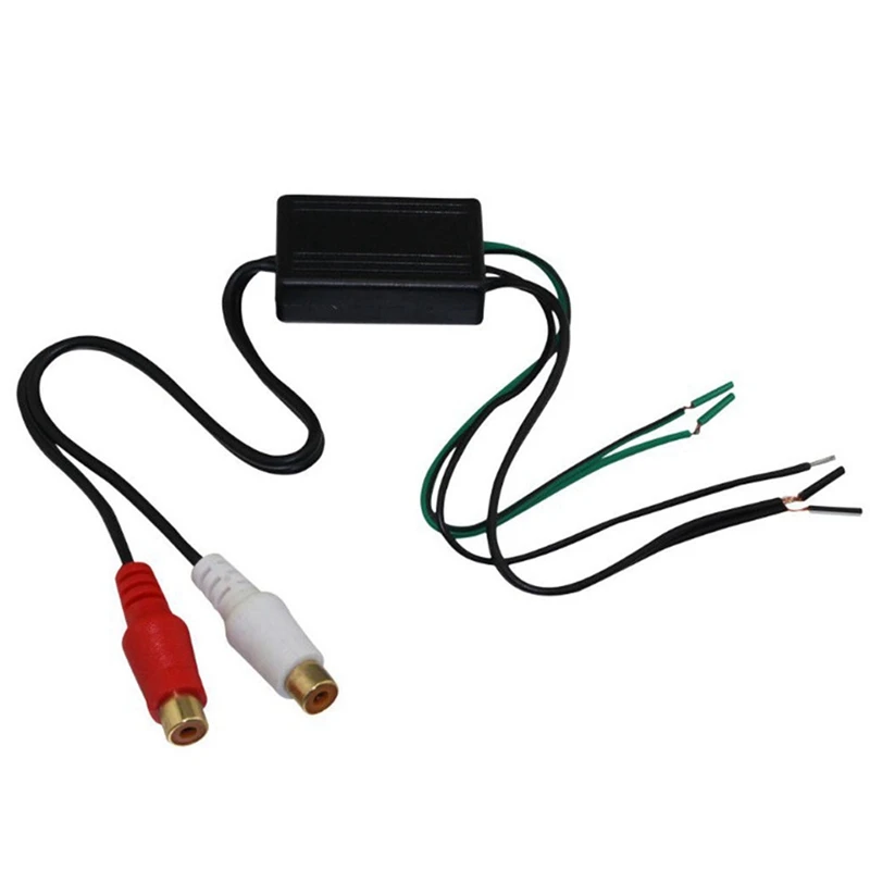 

Speaker to 2 RCA Line Output Converter IN/OUT High/Low for Car Audio