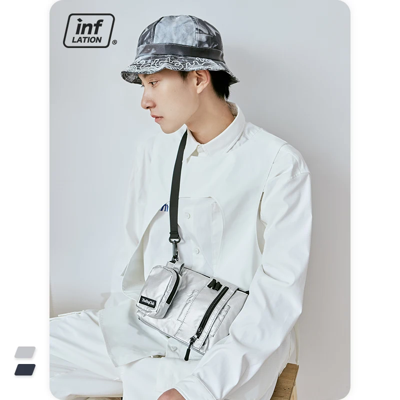 Мужская поясная сумка INFLATION функциональная через плечо в стиле хип хоп уличная