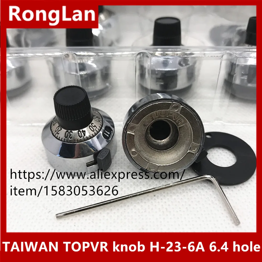 Тайвань TOPVR металлическая гладкая поверхность многоповоротная ручка