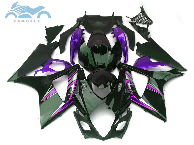 Обтекатели на заказ для SUZUKI K7 GSXR1000 2007 2008 ABS мотоциклетные GSX R1000 07 08 GSXR 1000 Черный