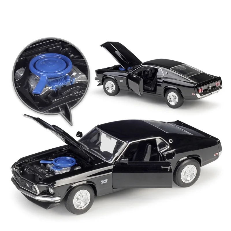Модель литая автомобиля Welly 1:36 1967 Mustang Boss 429|Наземный транспорт| |