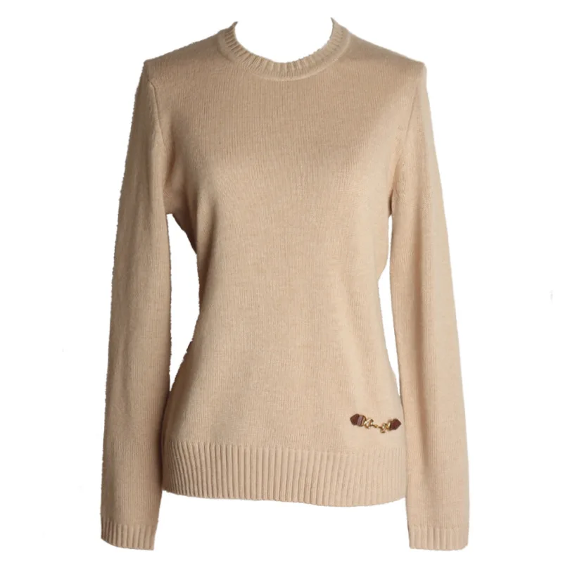 

Women In Autumn and Winter Women's Pullover Solid Color Cashmere Sweater