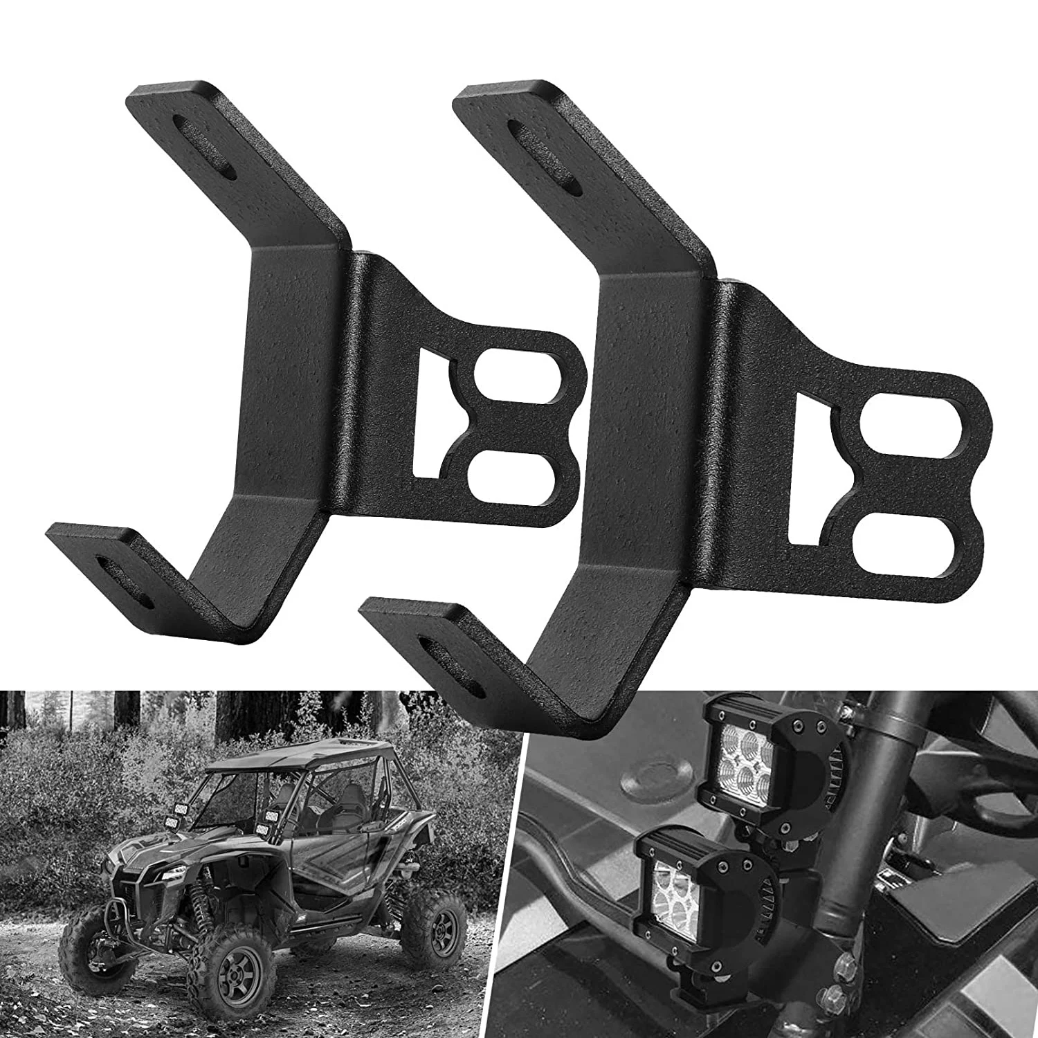 Монтажный кронштейн для светодиодных противотуманных фар Polaris RZR 2014 2019 800 Dual 1 пара
