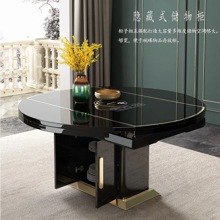 Домашняя многофункциональная плита в гонконгском стиле черно-белая на восемь