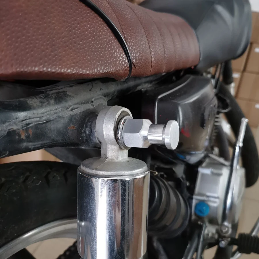 1 пара универсальная хромированная Подвеска для мотоцикла шпуля ползунок задняя