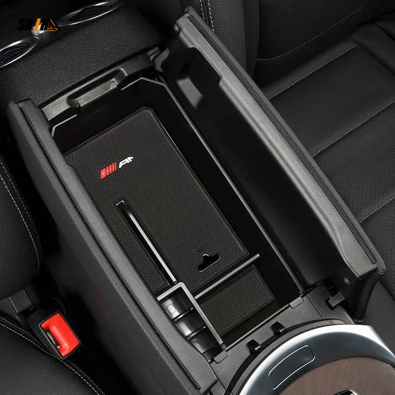 

New For Mercedes Benz A Class W177 V177 A180 A200 A220 A250 Car Central Armrest Box Storage Organizer Tray Holder Car Accessorie