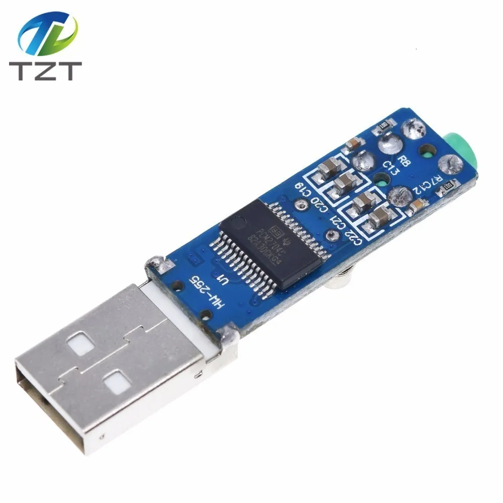 TZT 5V Mini PCM2704 USB DAC HIFI звуковая карта Power декодер плата модуль для Arduino Raspberry Pi 16 бит |