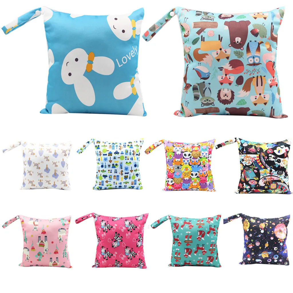 Модные водонепроницаемые Многоразовые Детские Тканевые карманные сумки для