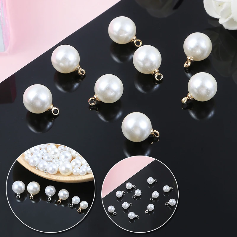 Обжимные бусины Концевики для бижутерии 6/8/10 мм 10 шт.|Ювелирная фурнитура и