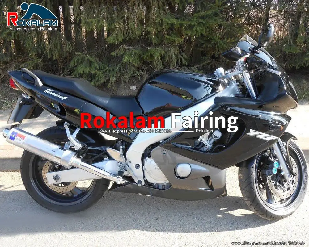 

YZF600R 97-07 полный коврик для Yamaha Thundercat YZF-600R 1997 2007 черный серебристый спортивный мотоцикл комплект обтекателей на вторичном рынке