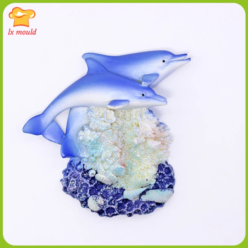 Дельфин силиконовые формы 2d Силиконовые Мыло технологическая линия форма для