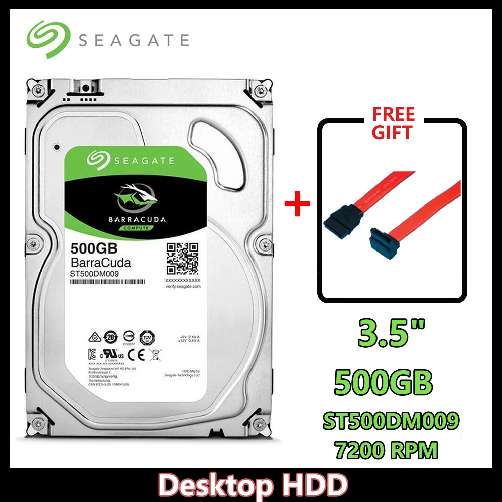 Seagate бренд 500 Настольный ПК 3 5 &quotВнутренний механический жесткий диск SATA 6 ГБ/сек.