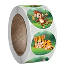 100-500 шт. милые наклейки печать этикеток наклейки с рисунком Водонепроницаемый приз, Рождественский стикер для детей игрушки подарок