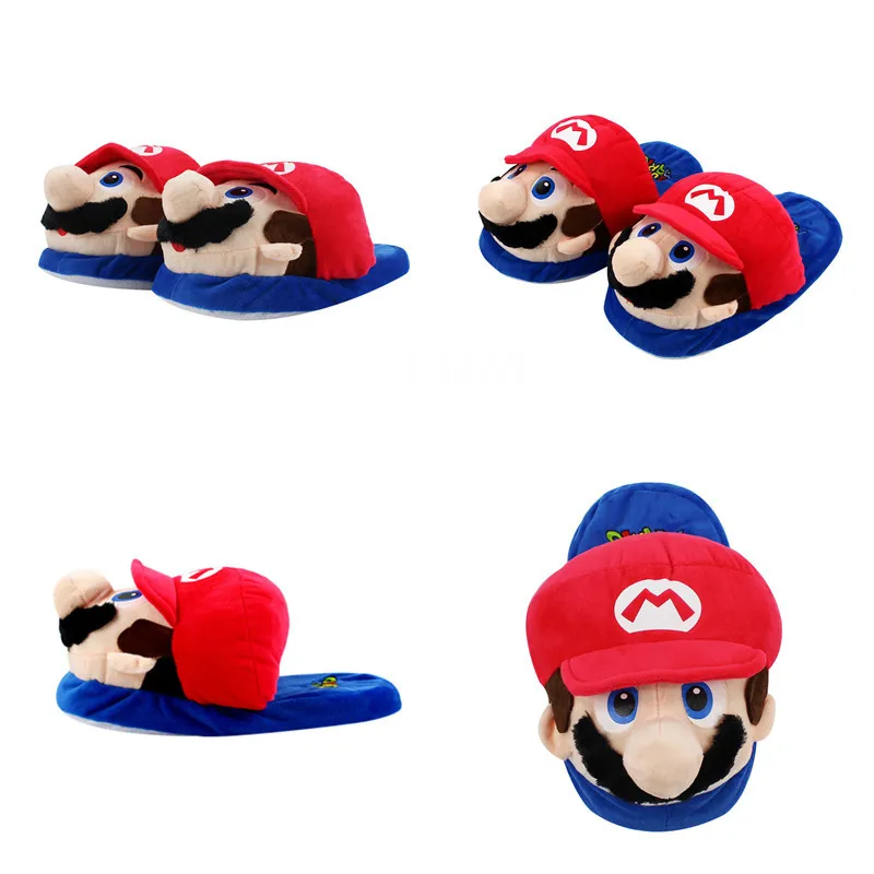 Лидер продаж симпатичные Тапочки в стиле Super Mario Kawaii куклы игрушки обувь Луиджи