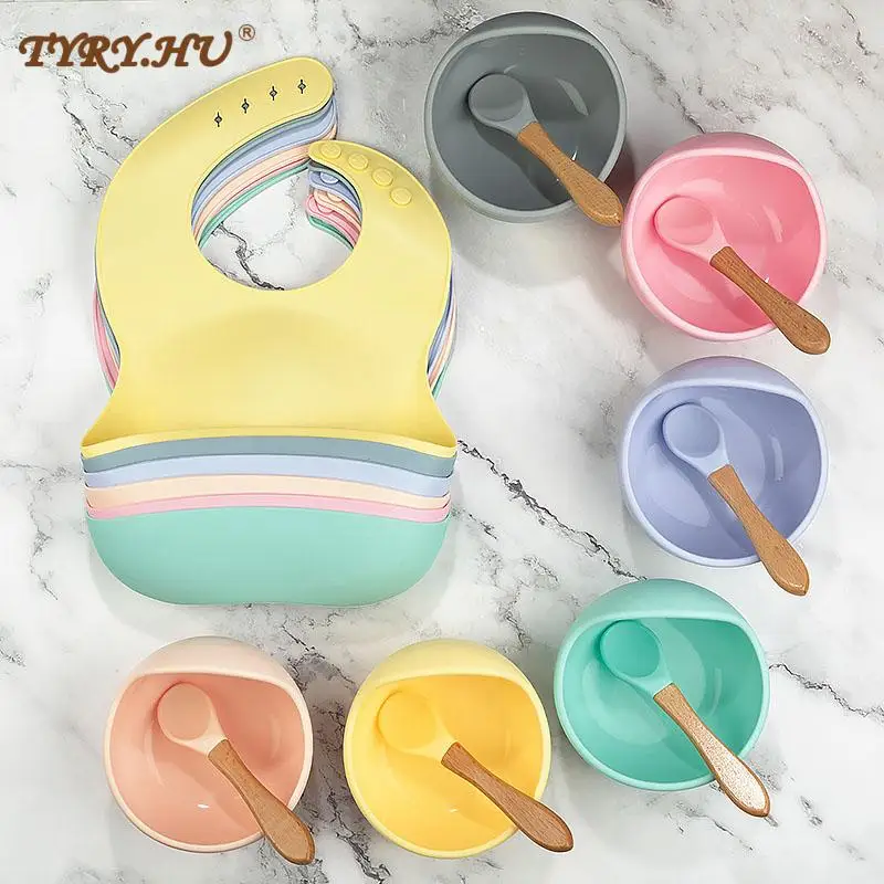 1 Набор силиконовых нагрудников для кормления детская посуда водонепроницаемая