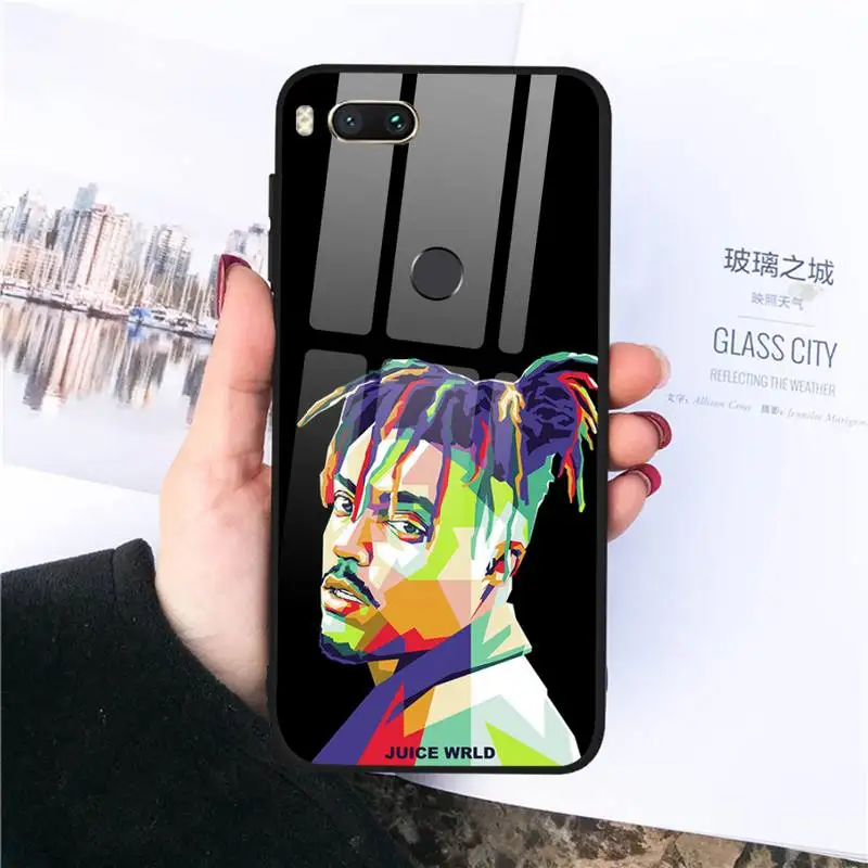 

juicewrld Phone Case Tempered glass For xiaomi Redmi 4X 5 6 6A 8 8SE MIX 2 2S Note 3 PLUS