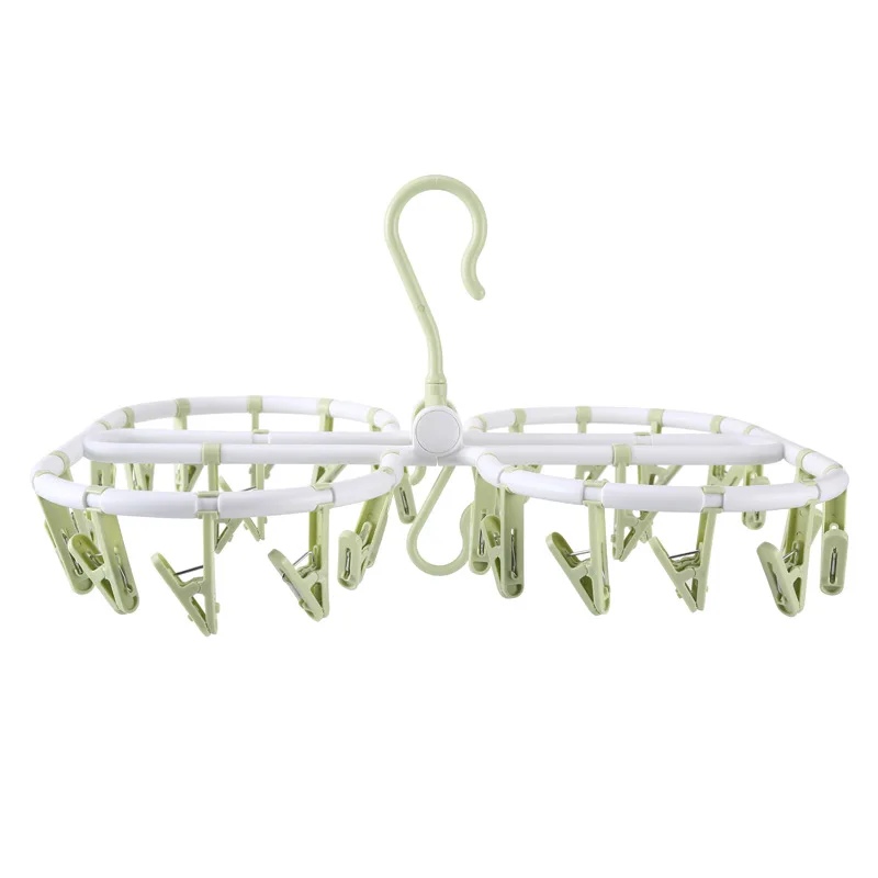 

32-Clip Multi-Function round Rough Foldable Underwear Drying Rack Brand New Pp Environmental Protection Drying Rack