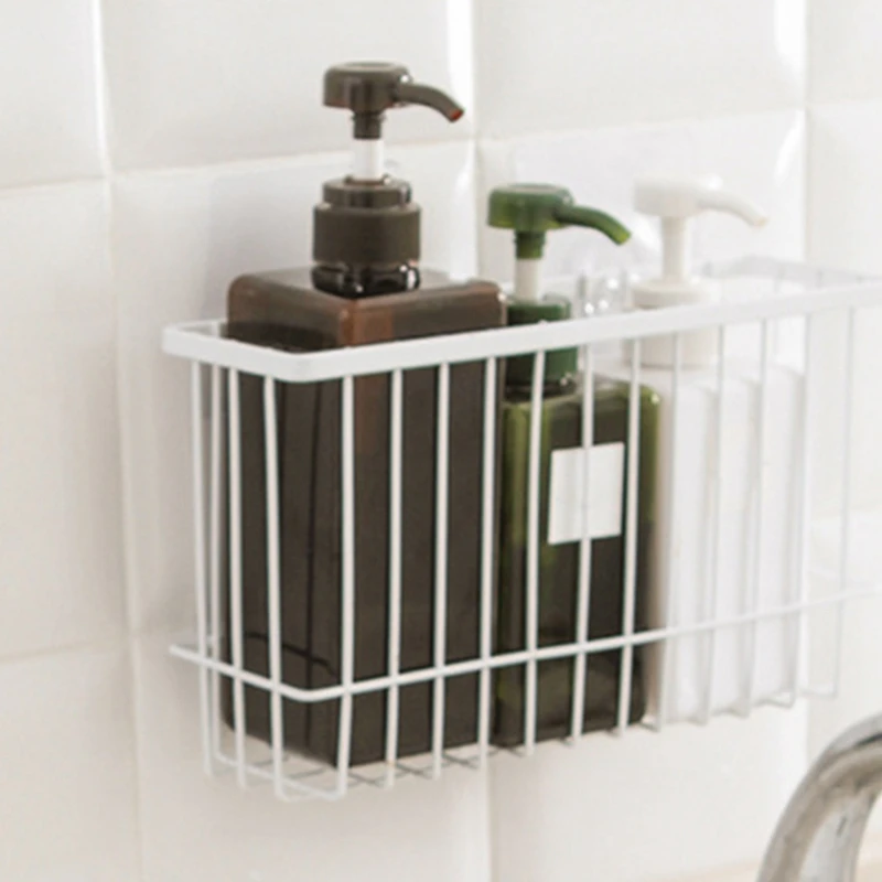 Японская кованая железная настенная корзина для хранения ванной комнаты
