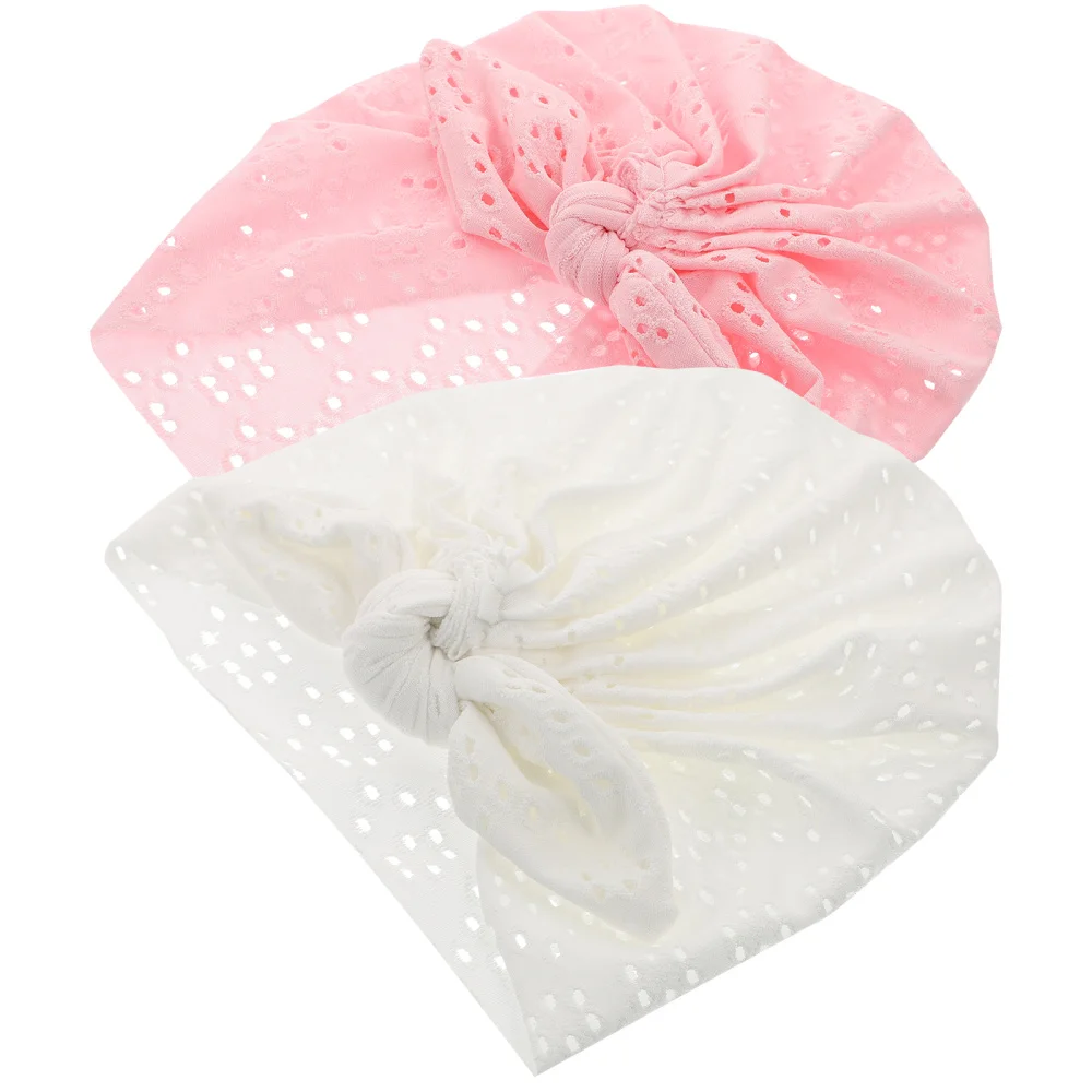 

2Pcs Spring Autumn Hollowed-out Breathable Indian Hats for Infants