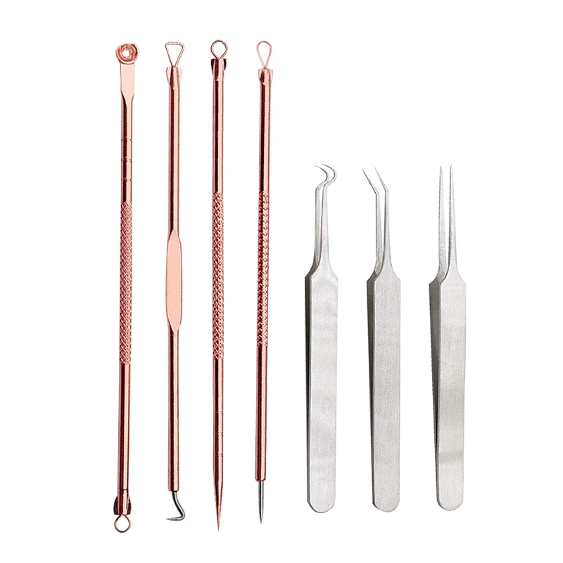 

Stainless Steel Acne Removal Needle Pimple Blackhead Remover Tool Blemish Face Pore Cleaner Skin Care Black Head Acne Needles