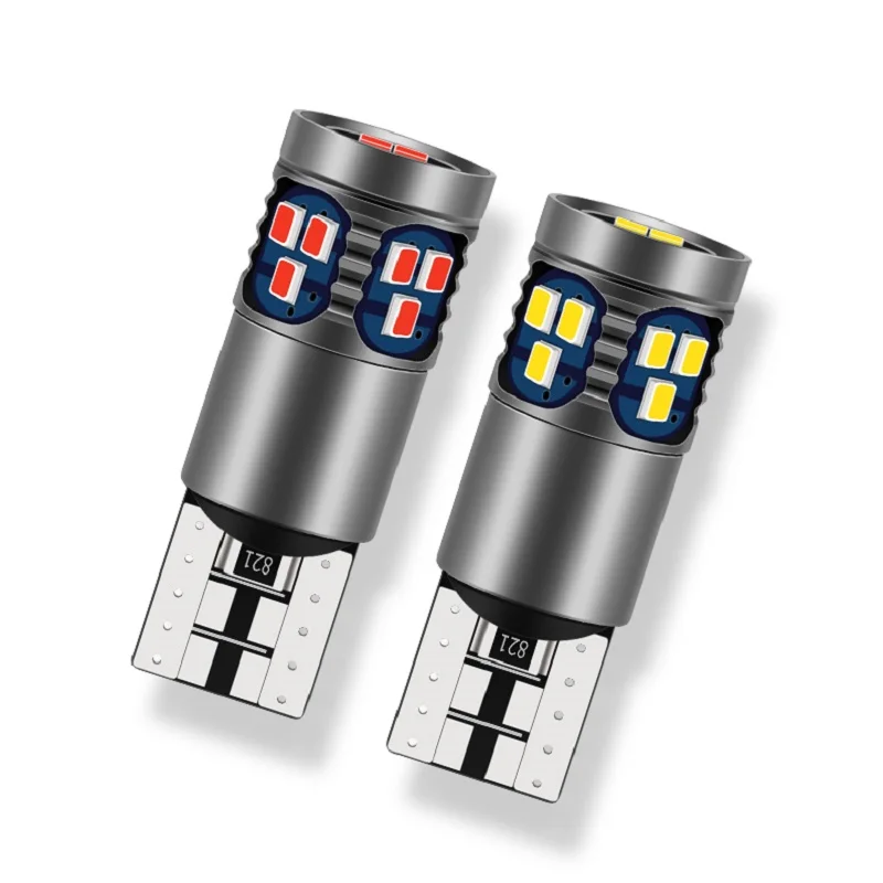 

2pcs Car Signal Lamp T10 W5W Led Canbus Bulbs 18SMD 2014 Chips W5W 168 194 Car Interior Reading Light Wedge Side Lamps 12V
