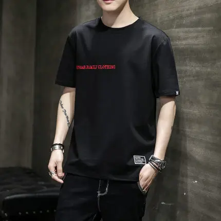 

Summer men's business casual short sleeve t-shirt 3808