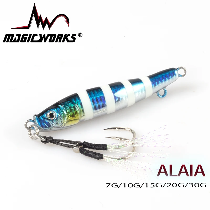 Приманка MAGIC WORKS металлическая для рыбалки 7 г 10 15 20 30 профессиональная S-образная
