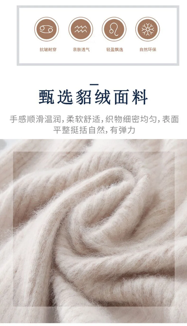 Loose Sweater Women Hot Sale Soft Jumpers Mink Cashmere Knitted New O-Neck Standard Clothes Ladies Pullovers