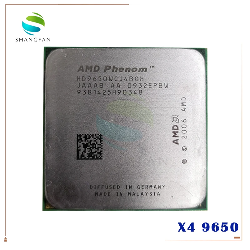 AMD Phenom X4 9650 X4-9650 Настольный четырехъядерный 2 3 ГГц Процессор HD9650WCJ4BGH гнездо AM2 +/940pin