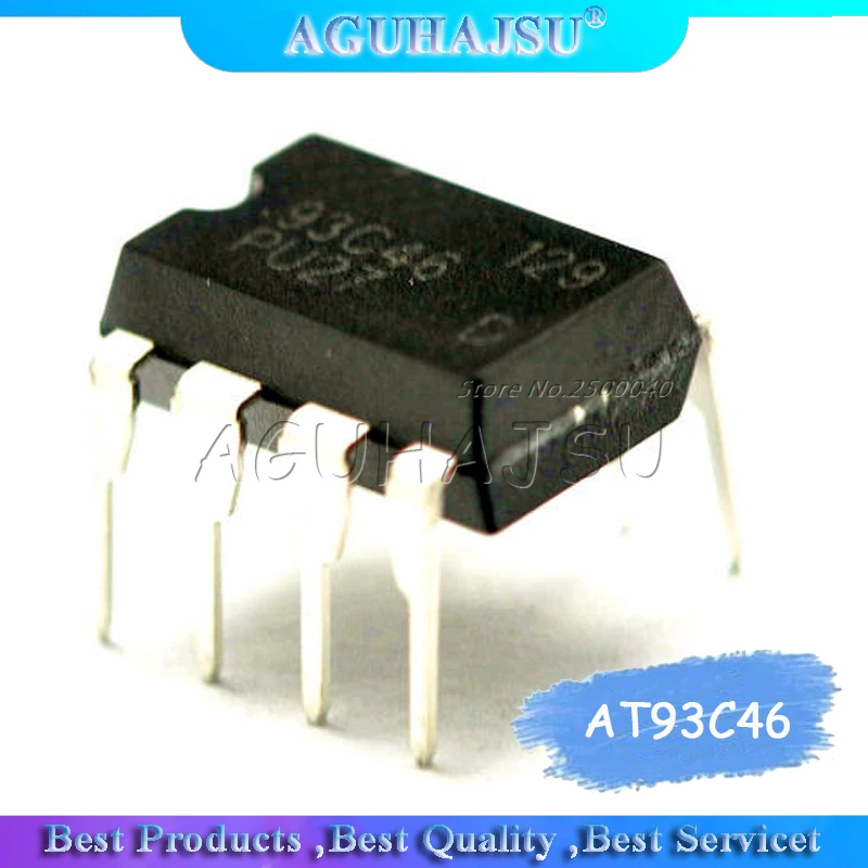 10 шт. AT93C46 93C46 DIP 8 EEPROM 64x16 Новый оригинал|eeprom 93c46| |